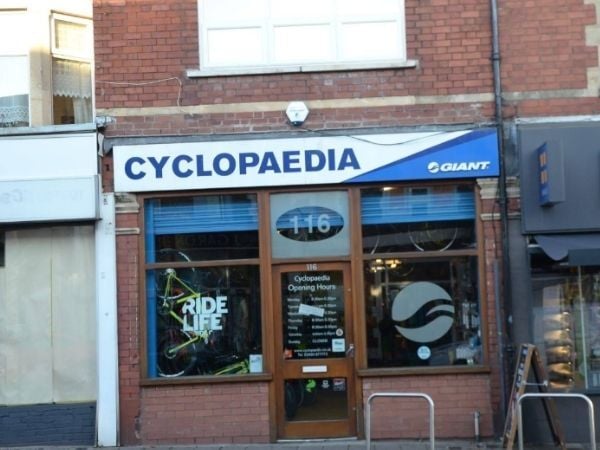 Exterior storefront of Cyclopaedia