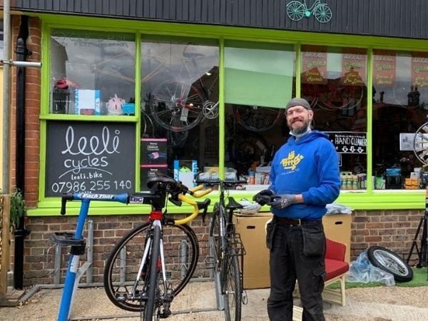Storefront of Leeli Cycles