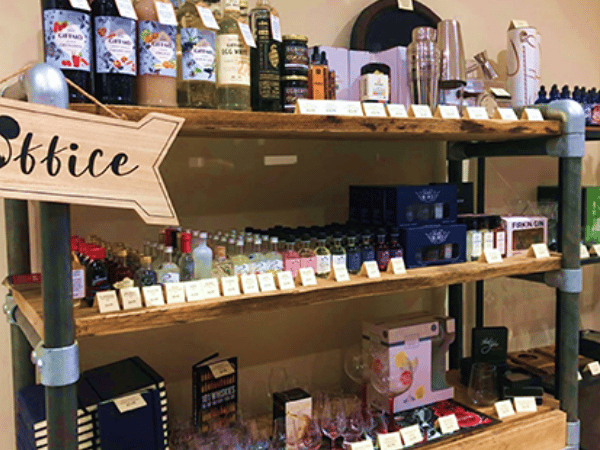 Interior of the Spirit Specialist retail store